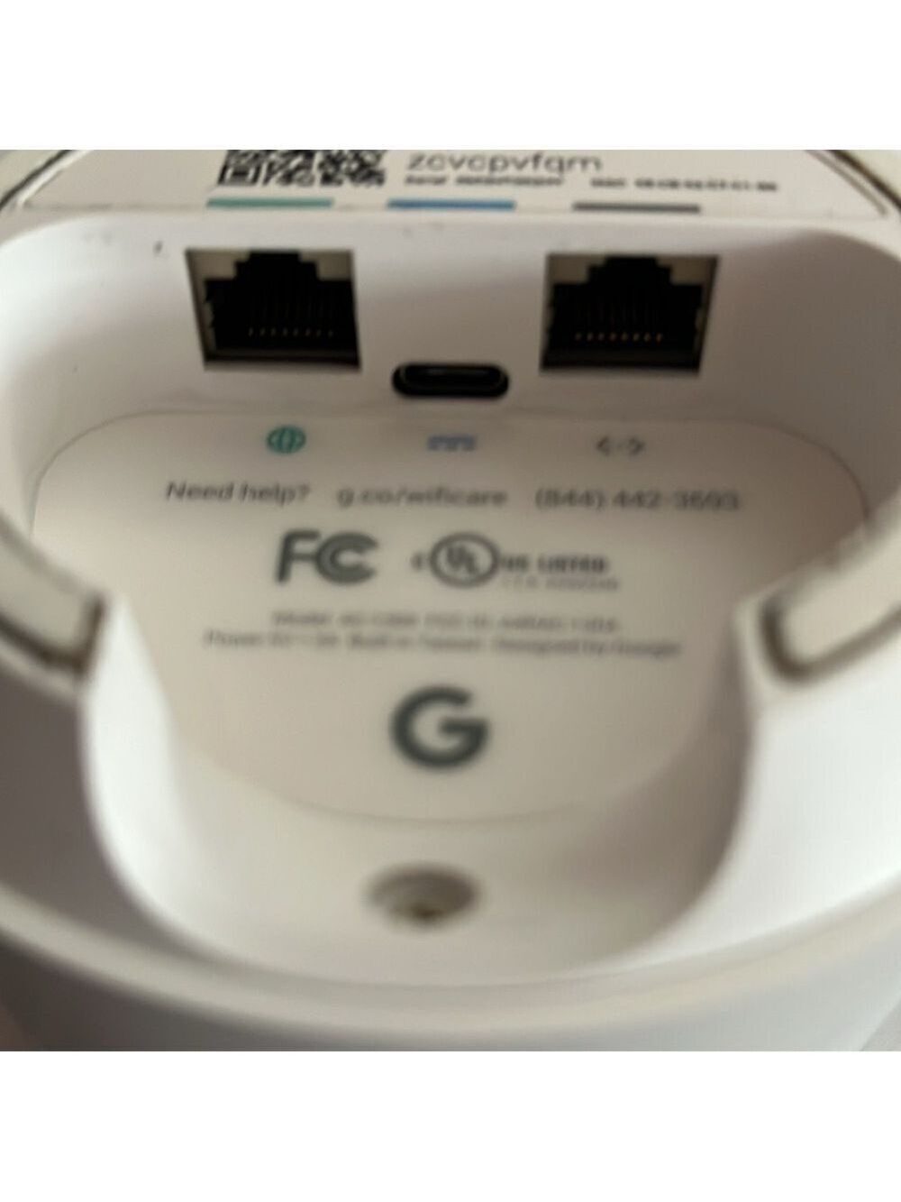 Google White Wi-Fi System with Power Adapter - Picture 3 of 3